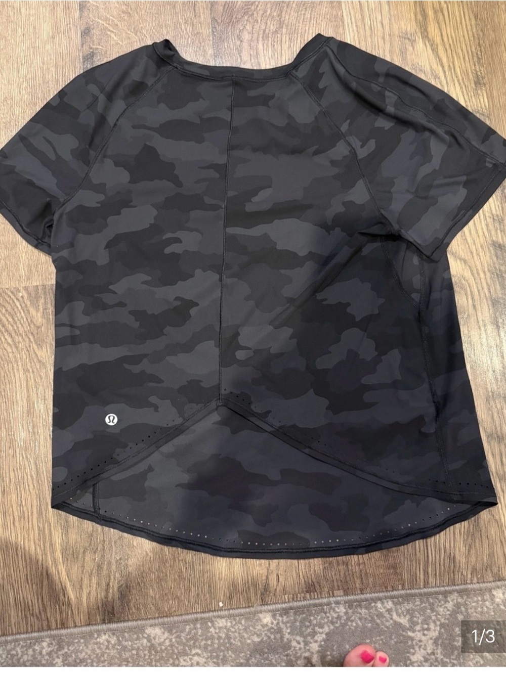 Lululemon Black/Camo Run Tee